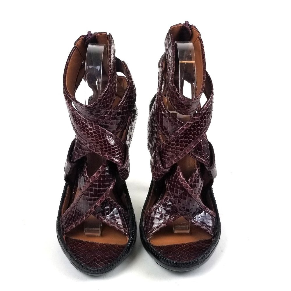 Givenchy Seen on Kim Kardashian 2013 Fall Collection Strappy Snakeskin Stiletto